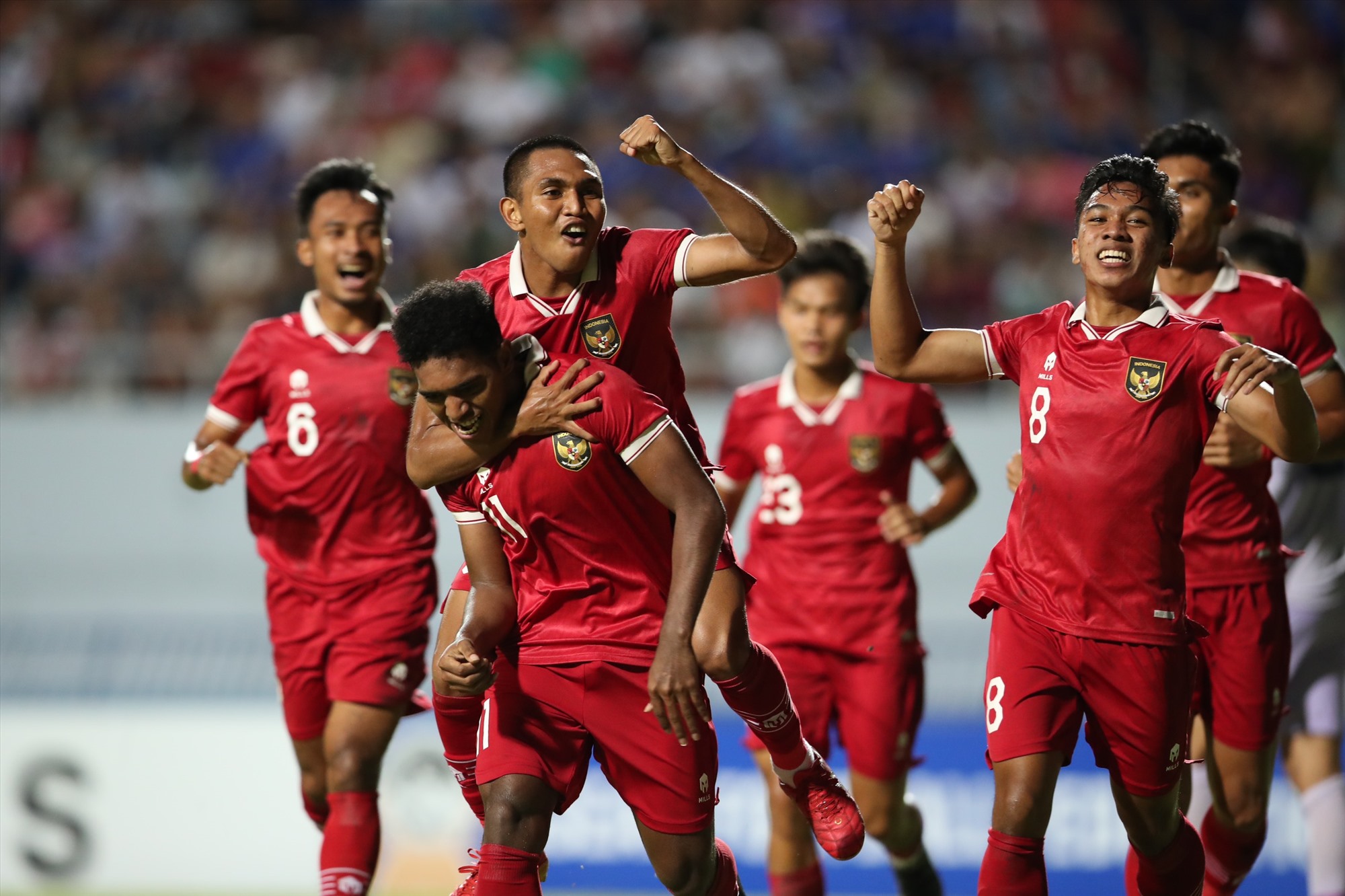 U23 Indonesia chơi phòng ngự chặt - phản công nhanh rất hiệu quả. Ảnh: Lâm Thoả