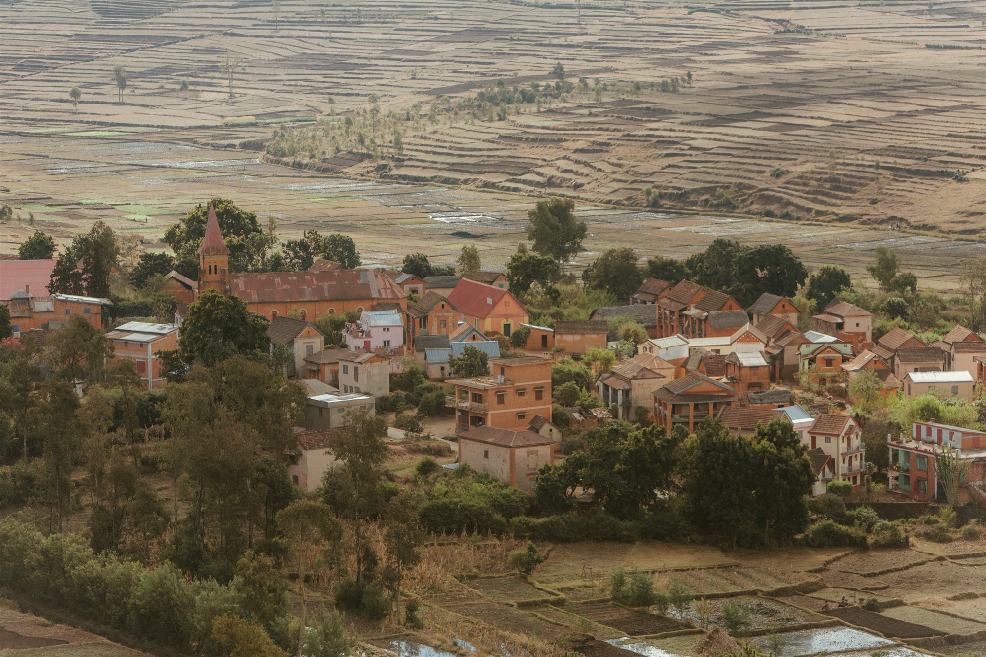 Một khu dân cư ở Madagascar. Ảnh: Nhân vật cung cấp