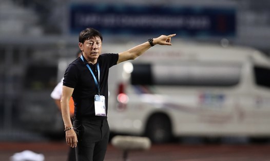 Huấn luyện viên Shin Tae-yong của U23 Indonesia. Ảnh: Lâm Thoả