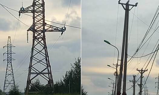 Đứt đường dây điện vượt biển đảo Cát Bà Hải Phòng mất điện trong 2 ngày. Ảnh: Tuấn Trần
