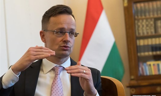 Ngoại trưởng Hungary Peter Szijjarto. Ảnh: Xinhua