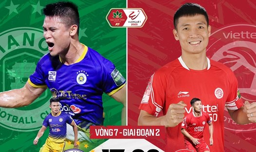 Câu lạc bộ Hà Nội chạm trán Viettel tại V.League 2023. Ảnh: FPT Play