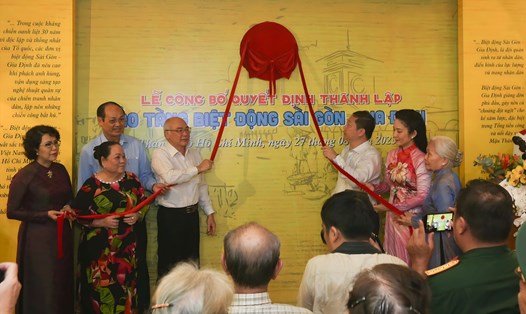 Lễ công bố quyết định thành lập Bảo tàng Biệt động Sài Gòn - Gia Định. Ảnh: Ngọc Ánh