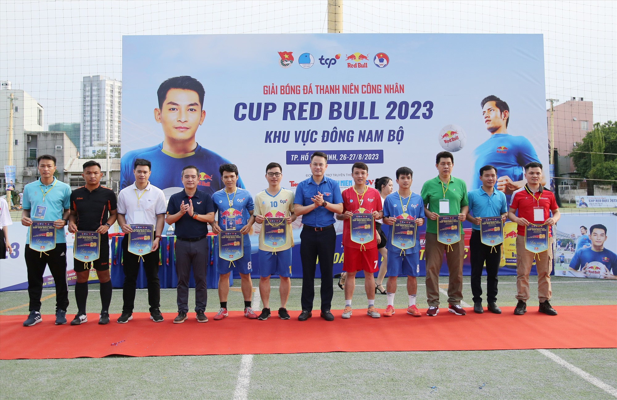 Giải bóng đá nam Thanh niên công nhân Cúp Red Bull cụm Đông Nam Bộ. Ảnh: BTC