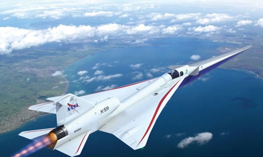 Máy bay siêu thanh X-59 của NASA. Ảnh: Lockheed Martin