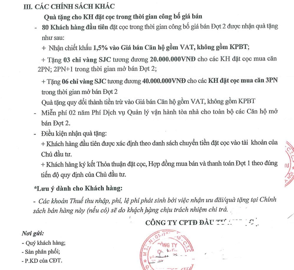 Nhiều chính sách ưu đãi được chủ đầu tư đưa ra để hút khách hàng. Ảnh: Chụp tài liệu.