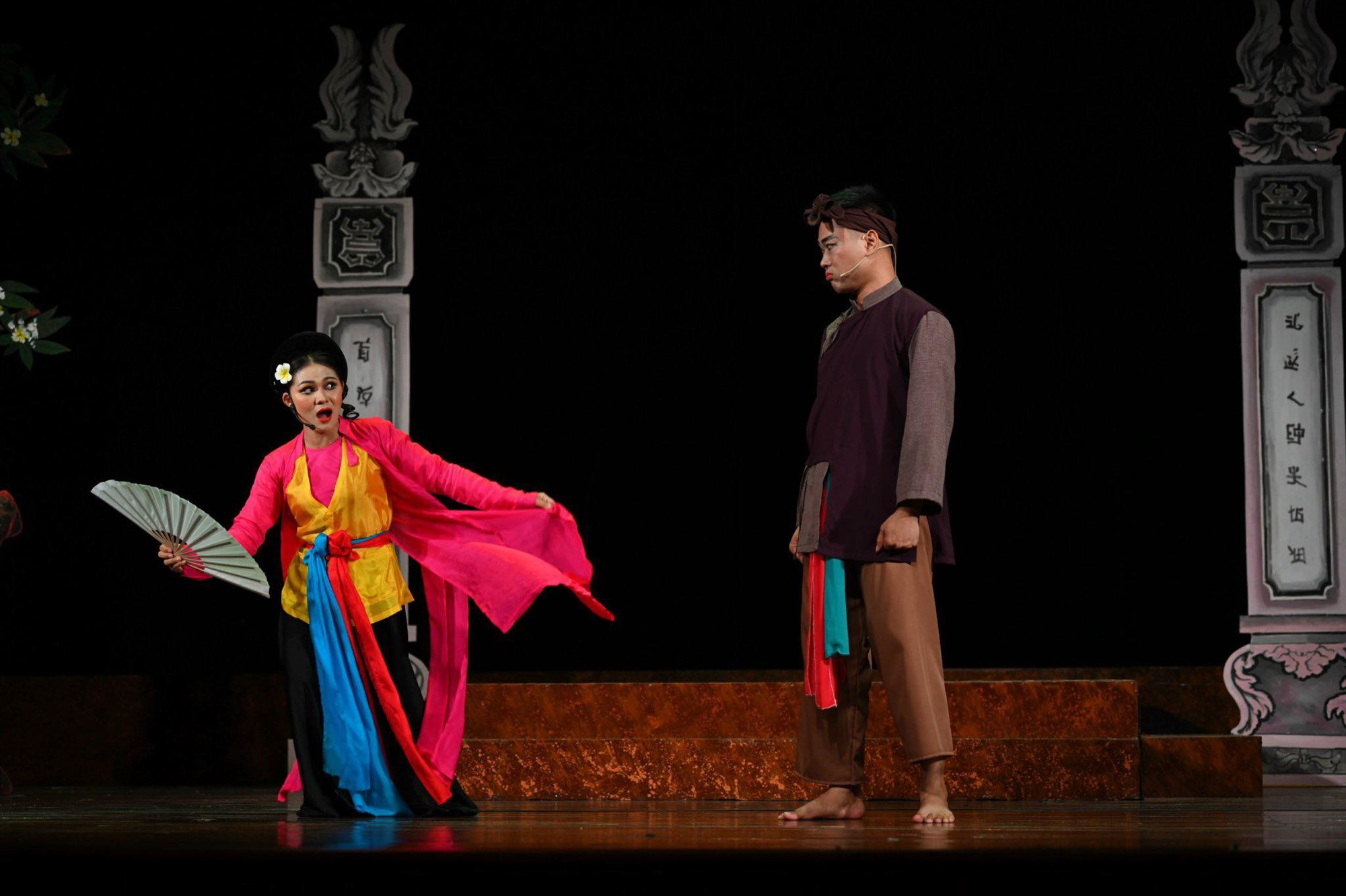 Vở “Quan Âm Thị Kinh” phiên bản mới có sự tham gia của dàn nghệ sĩ trẻ của Nhà hát Chèo Hà Nội. Ảnh: BTC