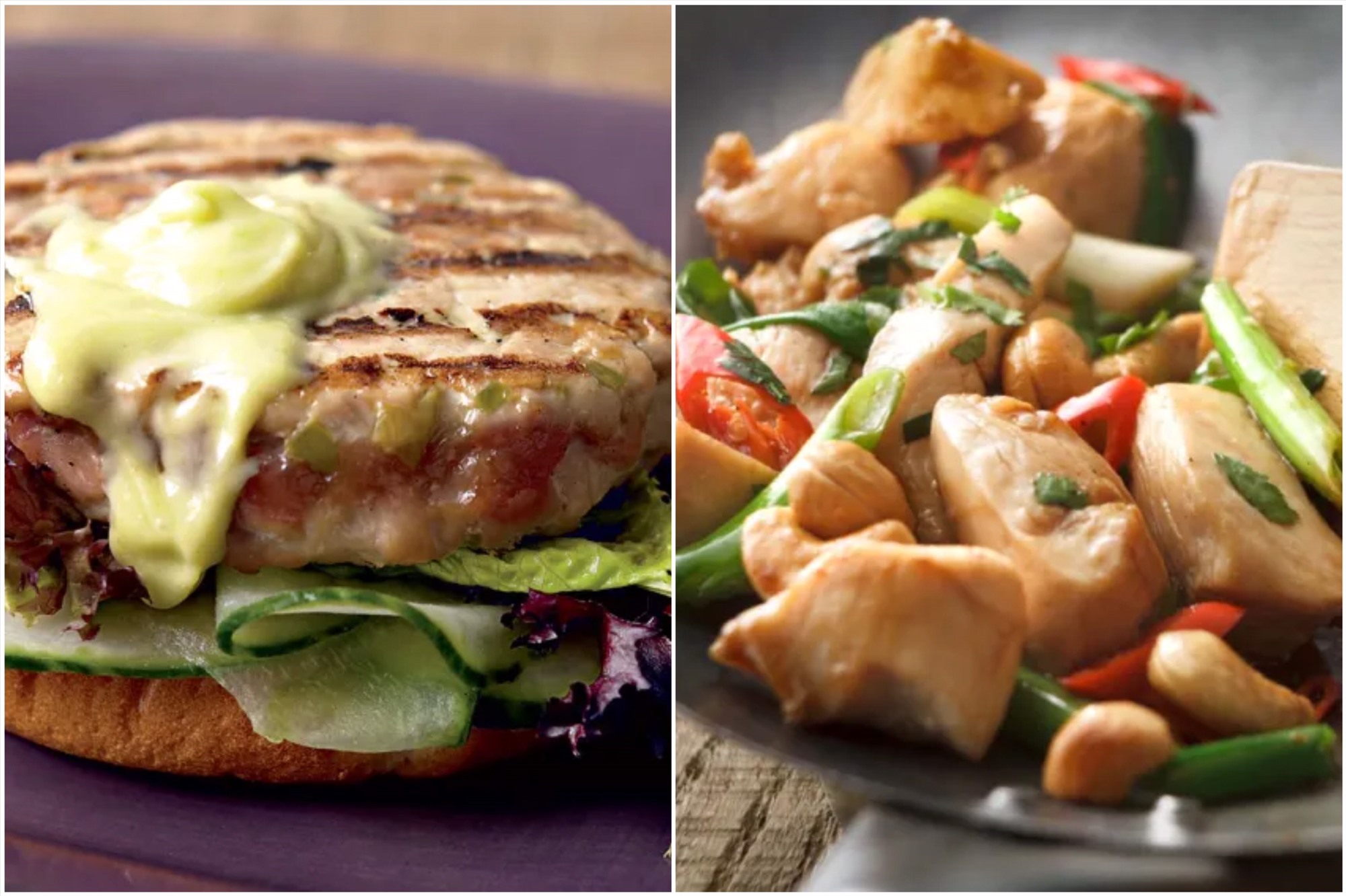 Món ăn trưa giàu protein giúp bạn no lâu hơn và thúc đẩy giảm cân. Đồ họa: Thanh Thanh 