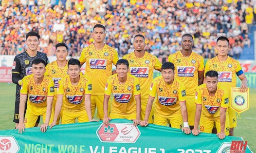 Câu lạc bộ Thanh Hoá về đích thứ 4 tại V.League 2023. Ảnh: Thanh Hoá FC