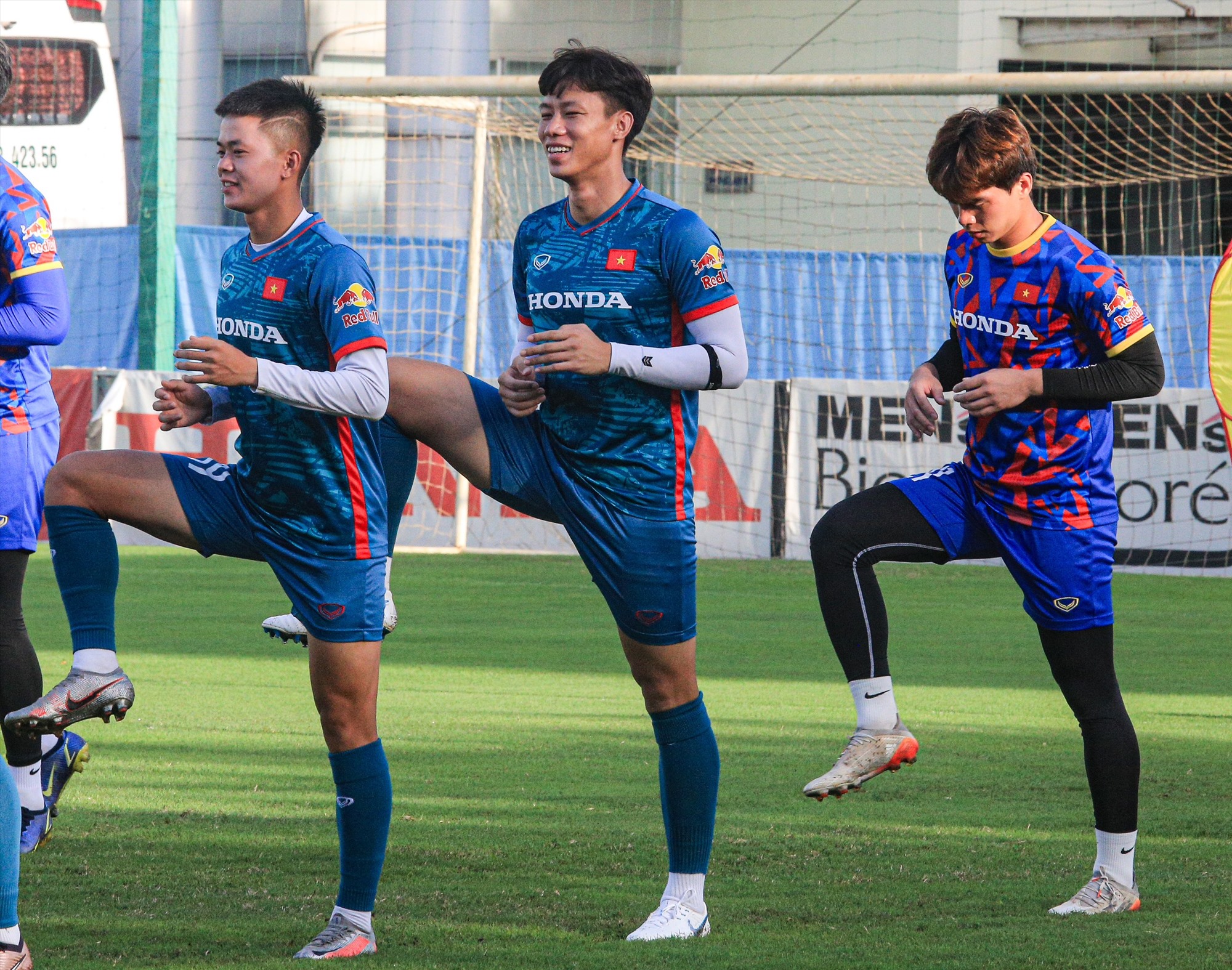 Tiến Linh, Quế Ngọc Hải, Tuấn Anh và Đinh Thanh Bình đang tập trung cùng đội U23 Việt Nam. Ảnh: Xuân Trang
