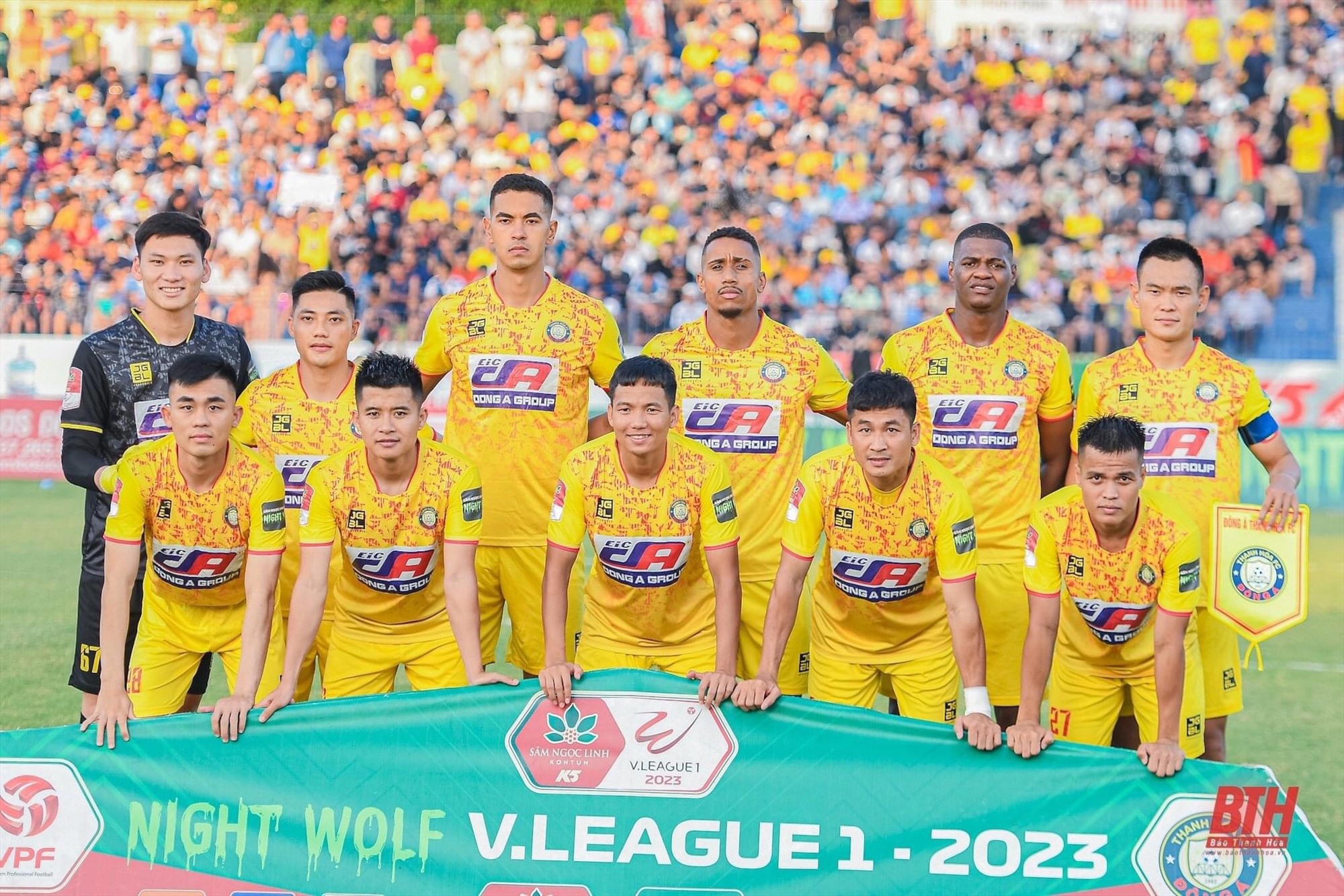 Câu lạc bộ Thanh Hoá cán đích vị trí thứ 4 ở V.League 2023. Ảnh: Thanh Hoá FC