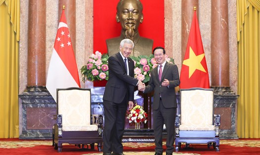 Thủ tướng Lý Hiển Long hoan nghênh việc Việt Nam - Singapore tiến tới nâng cấp quan hệ lên tầm cao mới. Ảnh: Hải Nguyễn