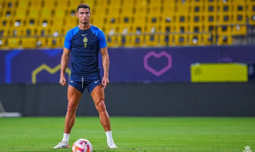 Cristiano Ronaldo lập hat-trick ở trận đấu gần nhất của Al-Nassr tại Saudi Pro League. Ảnh: Al-Nassr