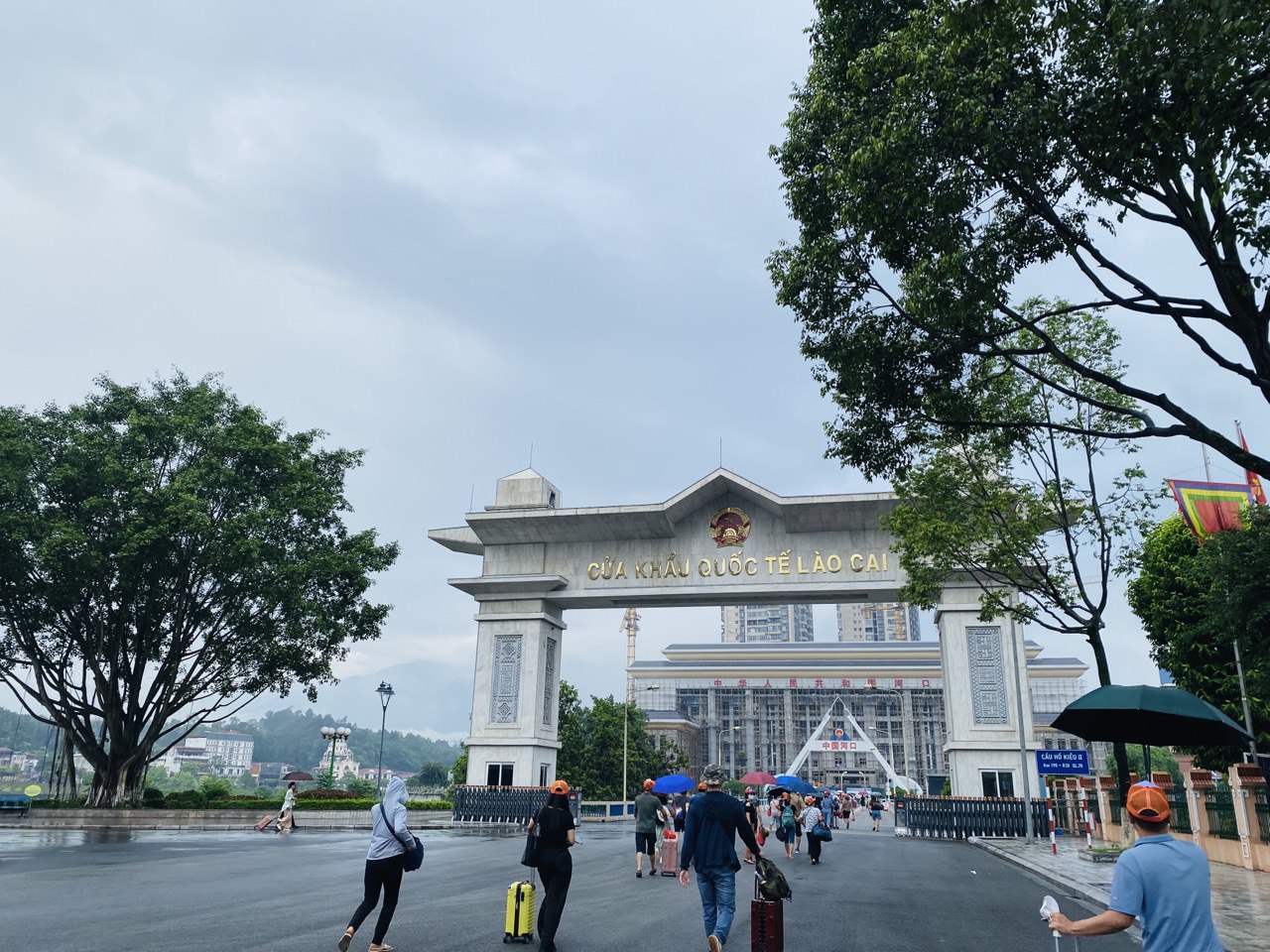 Cửa khẩu quốc tế Lào Cai.