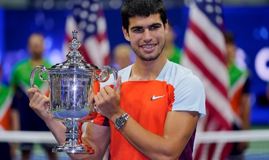 Carlos Alcaraz giành Grand Slam đầu tiên trong sự nghiệp tại US Open năm ngoái. Ảnh: US Open