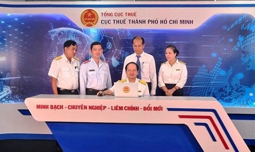 Cục Thuế TP Hồ Chí Minh tổ chức chương trình "Hoá đơn may mắn". Ảnh: Tổng cục Thuế. 