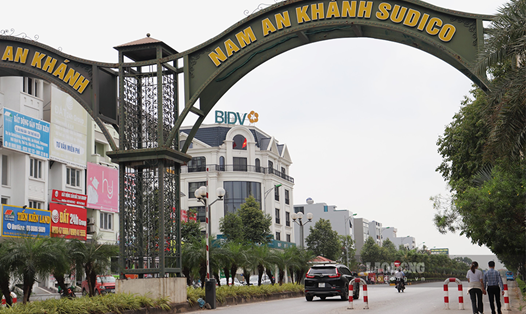 Khu đô thị Nam An Khánh - Sudico có vị trí tại xã An Khánh và An Thượng (huyện Hoài Đức). Ảnh: Thái Mạnh