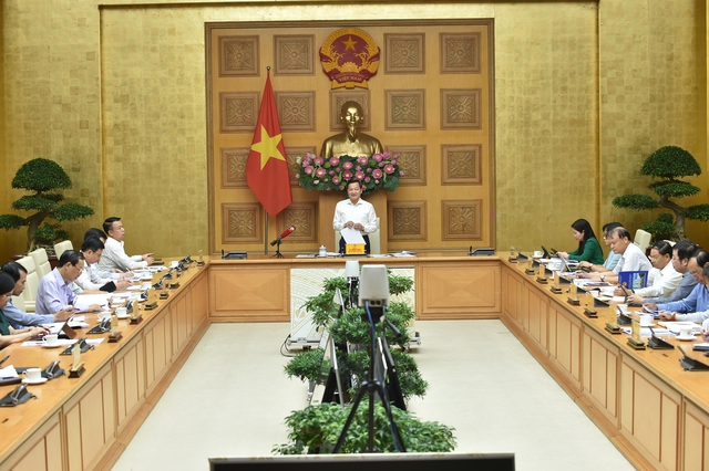 Phó Thủ tướng Lê Minh Khái chủ trì phiên họp Ban chỉ đạo điều hành giá. Ảnh: VGP