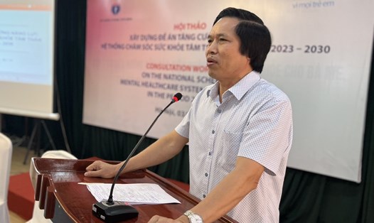 TS Cao Hưng Thái - Phó Cục trưởng Cục Quản lý Khám, chữa bệnh nói về khoảng trống điều trị rối loạn tâm thần ở Việt Nam. Ảnh: Lê Hảo