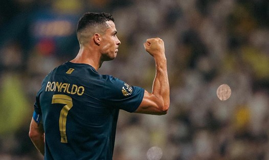 Cristiano Ronaldo duy trì phong độ cao với cú đúp bàn thắng và 1 pha kiến tạo trong chiến thắng 4-0 trước Al-Shabab. Ảnh: Al-Nassr