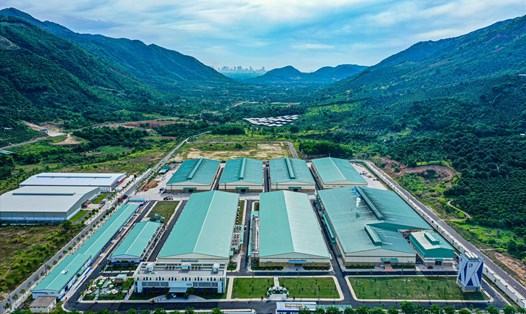 Toàn cảnh Nhà máy Thuốc lá Khatoco Khánh Hòa tại Cụm công nghiệp Trảng É. Ảnh: Kiều Hương