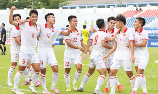 Đội tuyển U23 Việt Nam tại giải U23 Đông Nam Á 2023. Ảnh: VFF
