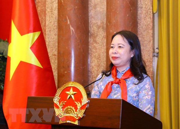Phó Chủ tịch nước Võ Thị Ánh Xuân phát biểu. Ảnh: TTXVN