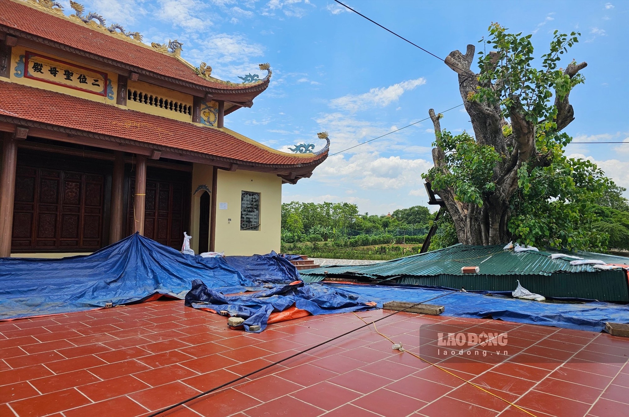 Công trình xử lý sạt trượt sông Phó Đáy khu vực đền Mẫu và trạm bơm Phú Bình II xã Sơn Đông, huyện Lập Thạch được UBND tỉnh Vĩnh Phúc quyết định thực hiện khẩn cấp tại Quyết định số 1933 ngày 28.10.2022 với tổng mức đầu tư là 19,5 tỉ đồng, từ nguồn ngân sách cấp tỉnh.