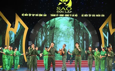 Chương trình nghệ thuật "Sao Độc lập" được tổ chức thường niên vào dịp kỷ niệm Cách mạng Tháng Tám và Quốc khánh 2.9. Ảnh: BTC