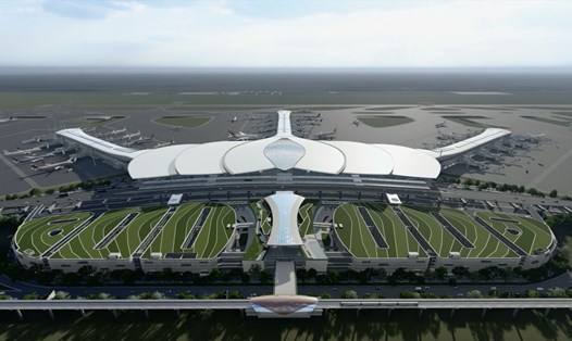 Nhà ga hành khách sân bay Long Thành giai đoạn 1. Ảnh: ACV
