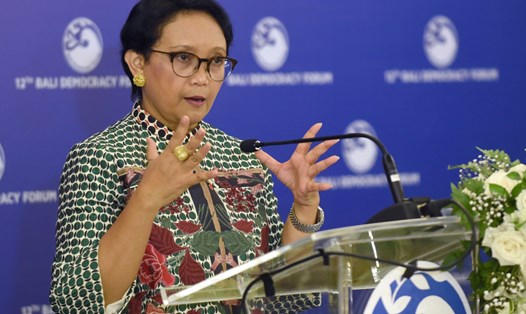 Ngoại trưởng Indonesia Retno Marsudi. Ảnh: AFP