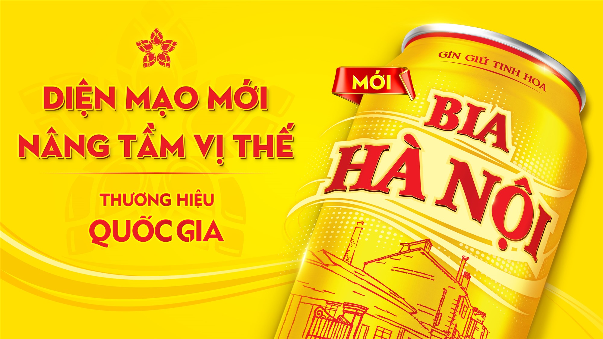 Bia Hà Nội ra mắt nhận diện thương hiệu mới. Nguồn: Habeco 