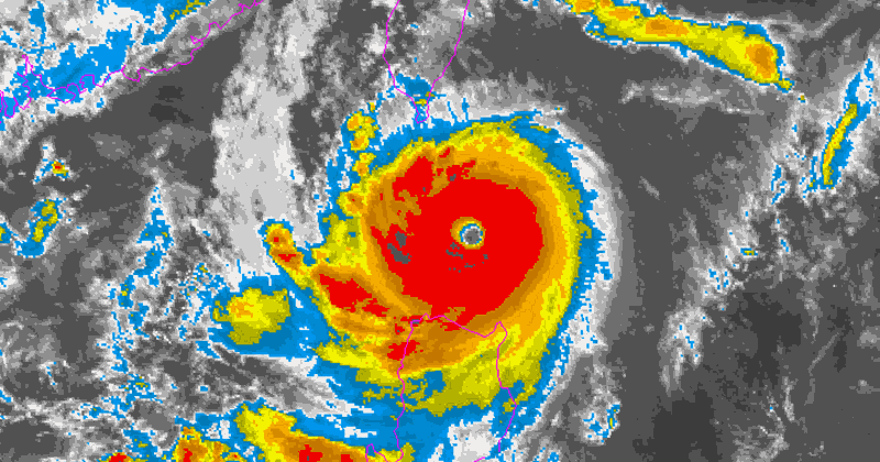 目前地球上最強烈的風暴是東海的 17 級風暴。