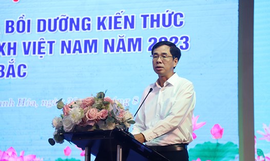 Phó Tổng Giám đốc BHXH Việt Nam Đào Việt Ánh phát biểu tại hội nghị. Ảnh: Hùng Hà