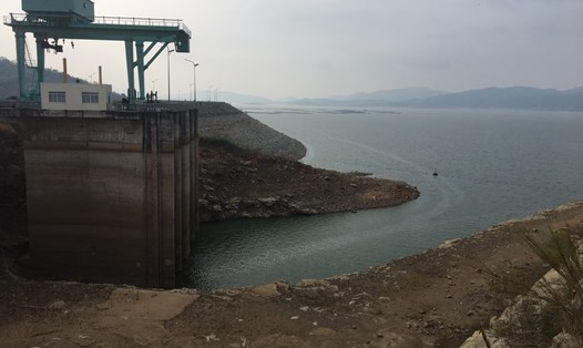 Hồ chứa thuộc sự quản lý của Công ty Thủy điện Buôn Kuốp. Ảnh: Phan Tuấn