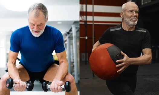 Mẹo tập thể dục để ngăn ngừa mất cơ bắp cho đàn ông tuổi 60. Đồ họa: Thanh Thanh 