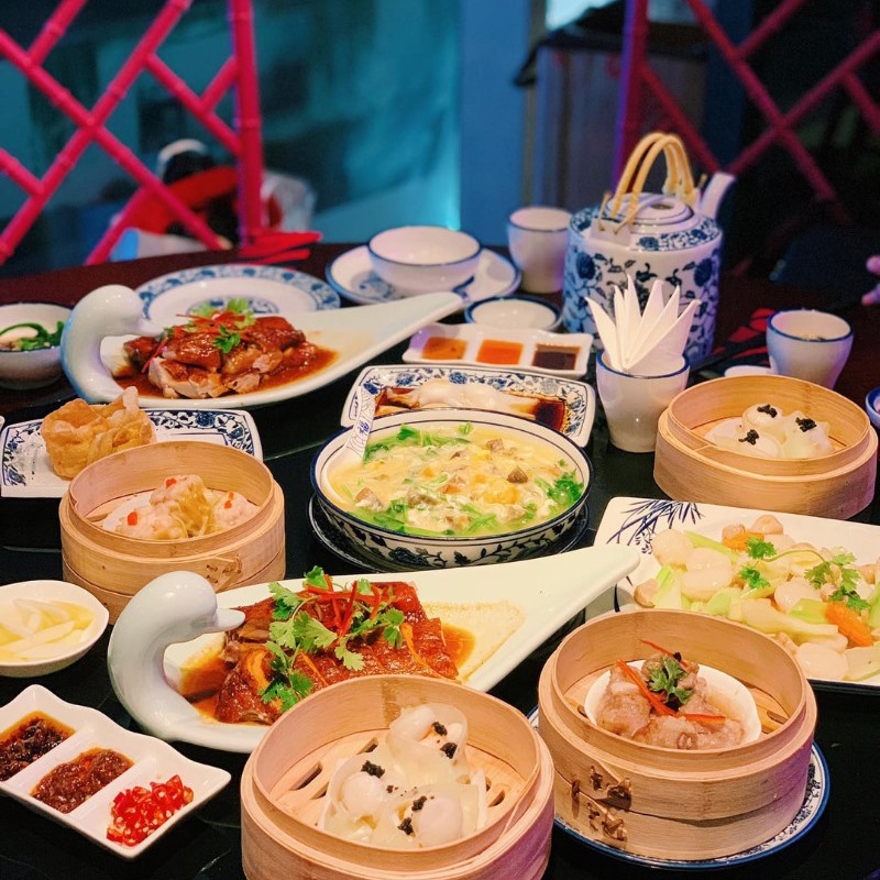 Những xửng Dimsum đa sắc đa vị. Ảnh: Bao Bei