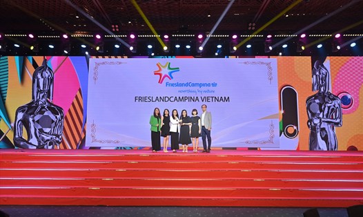 FrieslandCampina Việt Nam đã vinh dự 3 lần liên tiếp giữ vững vị trí cao của giải thưởng Nơi làm việc tốt nhất Châu Á năm 2023”. Ảnh: DN cung cấp