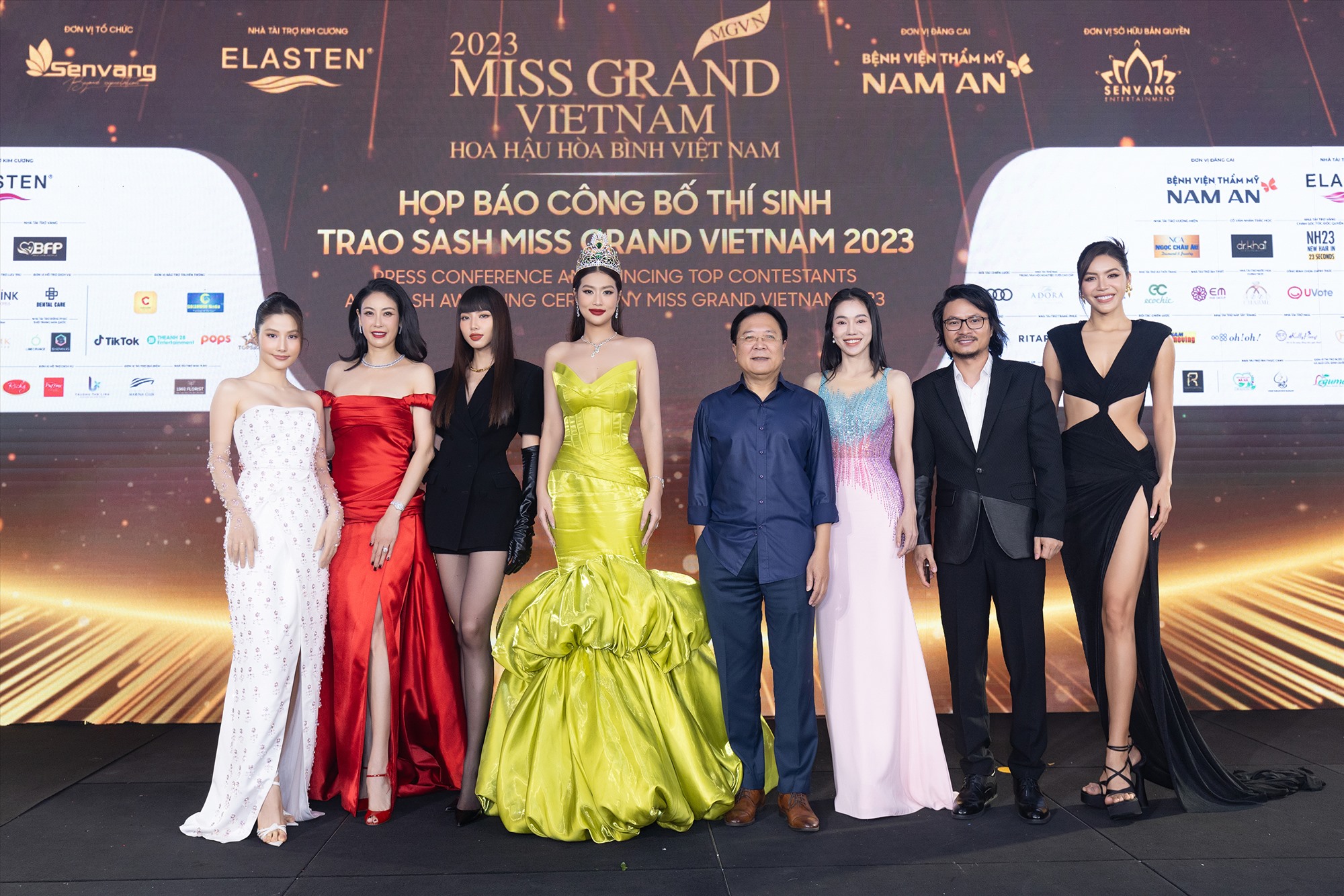 Dàn Ban giám khảo Miss Grand Vietnam 2023. Ảnh: Ban tổ chức