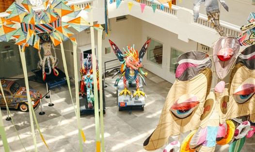 Bên trong Bảo tàng Nghệ thuật Dân gian (Museo de Arte Popular) tại Mexico City, Mexico. Ảnh: Minh Đức