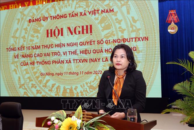 Tân Phó Tổng Giám đốc Thông tấn xã Việt Nam Nguyễn Thị Sự. Ảnh: TTXVN