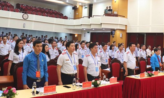 Đoàn viên tham gia Đại hội đại biểu Công đoàn Thanh tra Chính phủ khoá XXI, nhiệm kỳ 2023-2028. Ảnh: Lương Hạnh. 