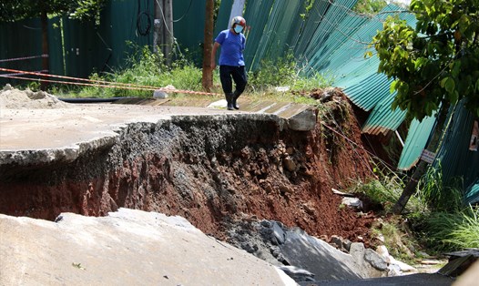 Tình hình mưa lũ đang gây ra nhiều thiệt hại ở tỉnh Đắk Nông. Ảnh: Phan Tuấn