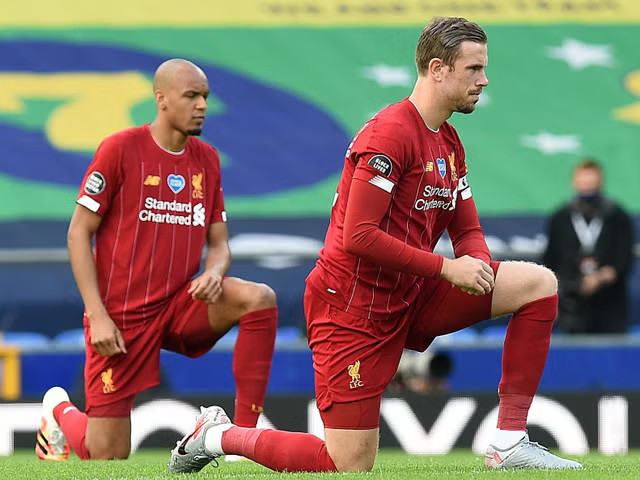 Fabinho và Henderson đã rời Liverpool.  Ảnh: AFP