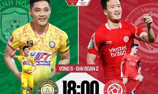 Câu lạc bộ Thanh Hoá gặp Viettel tại vòng 5 giai đoạn 2 V.League 2023. Ảnh: FPT Play