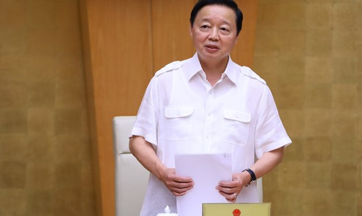 Phó Thủ tướng Trần Hồng Hà phát biểu kết luận cuộc họp. Ảnh: VGP