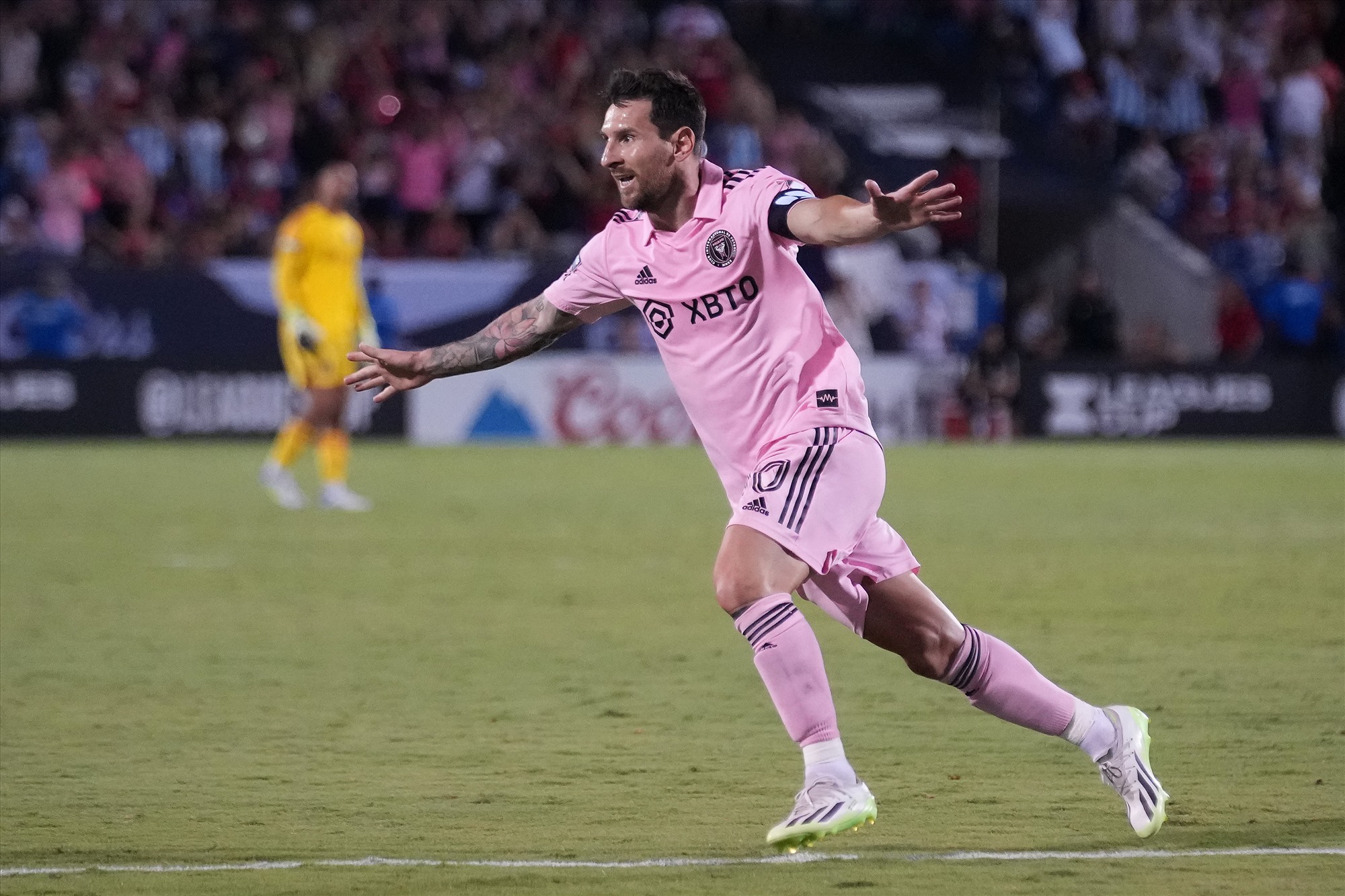 MLS như thể là giải đấu đã quen thuộc với Messi. Ảnh: AFP