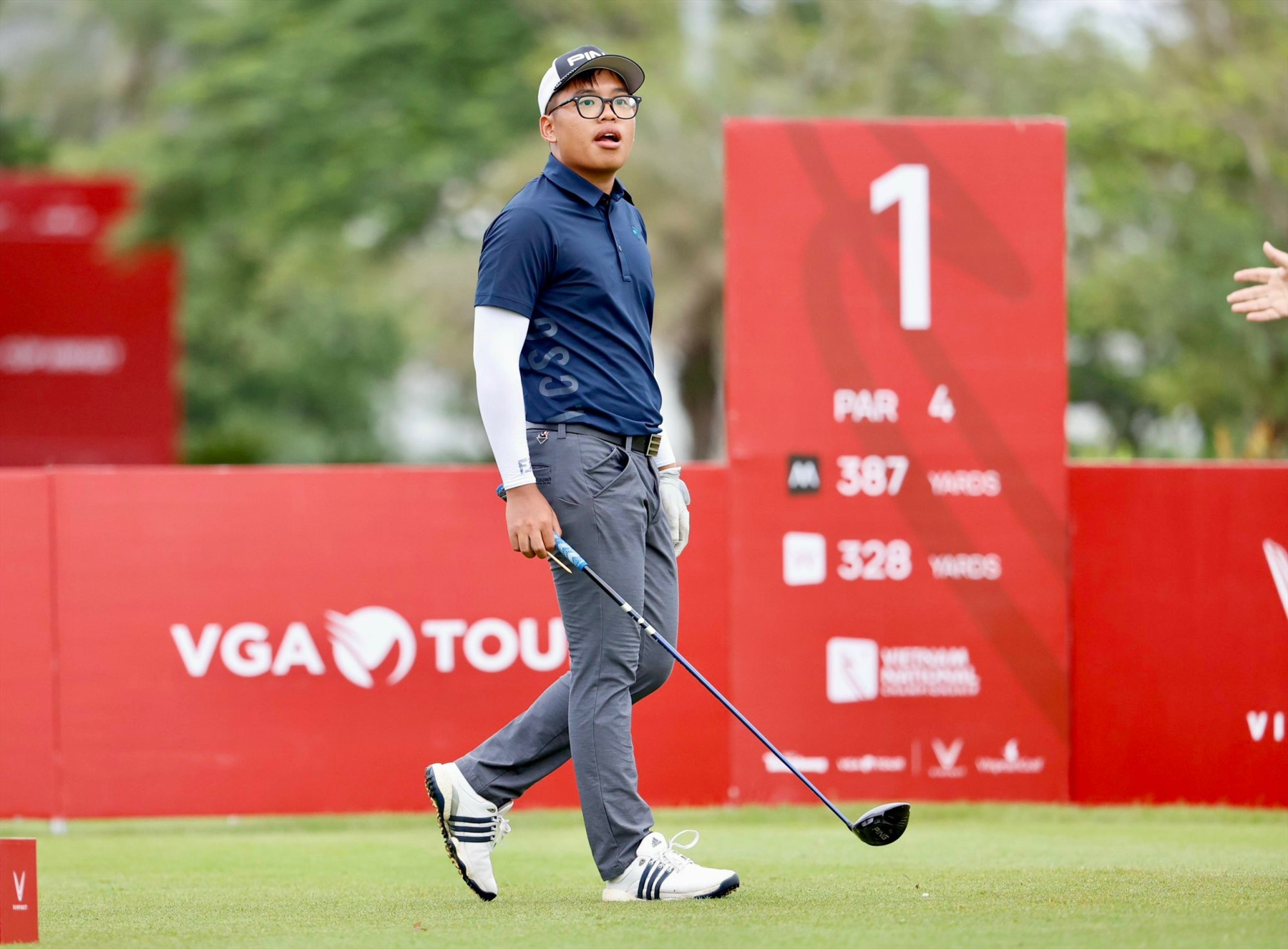 Golfer trẻ Nguyễn Vũ Quốc Anh cũng là một nhân tố đáng chú ý tại giải vô địch Golf Quốc gia 2023. 