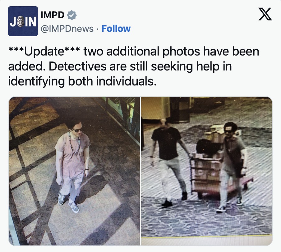 Cảnh sát Mỹ đã đăng hình ảnh của hai kẻ trộm lên mạng xã hội để yêu cầu sự giúp đỡ của cộng đồng. Ảnh: Cảnh sát 