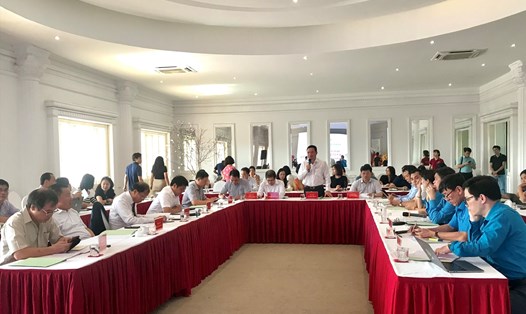Phiên thứ nhất năm 2023 của Hội đồng tiền lương quốc gia sáng nay (9.8) tại TP.Hạ Long. Ảnh: Nguyễn Hùng